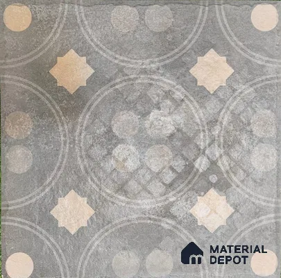 TL 05757 B Anthracite Highlighter 398x398 mm Matte Finish Vitrified Parking Tile -12 mm (Random Design) (Sample)